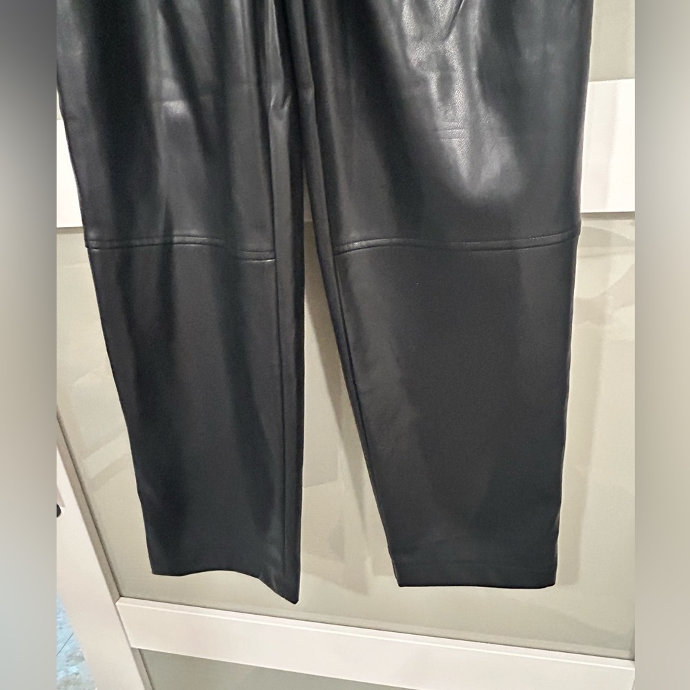 Avec Les Filles Black Faux Leather Ankle Pant - Picture 3 of 9